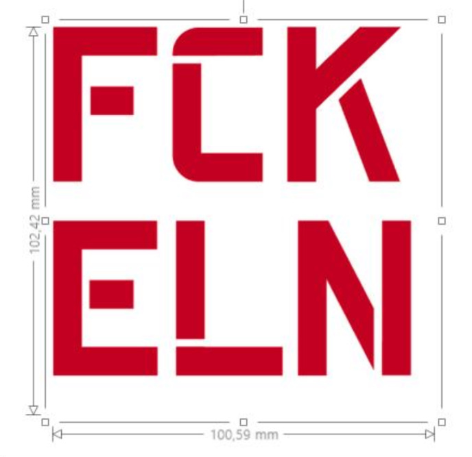 2x Anti Musk Aufkleber "FCK ELN", Vinyl Folie,  versch. Größen u. Farben Foto 3