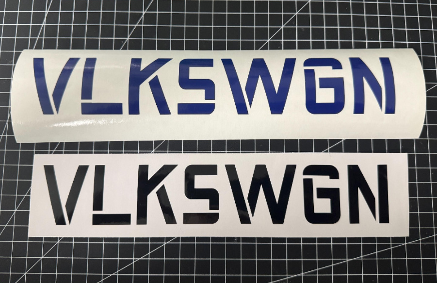 Aufkleber VLKSWGN Var. 3, Vinyl Folie, versch. Größen u. Farben Foto 2