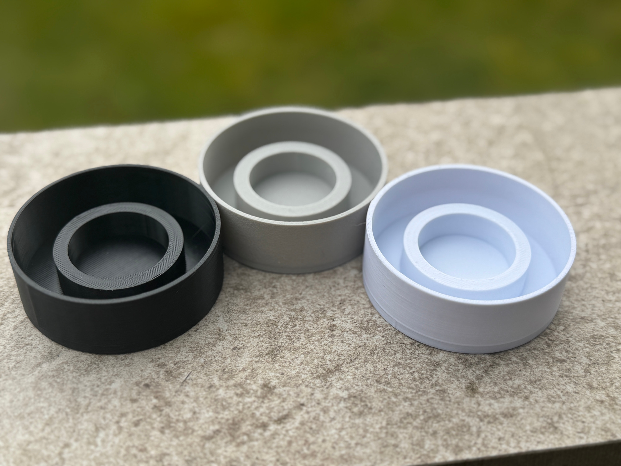 Geocaching Versteck - Pfostenkappe mit Loch für Petlinge