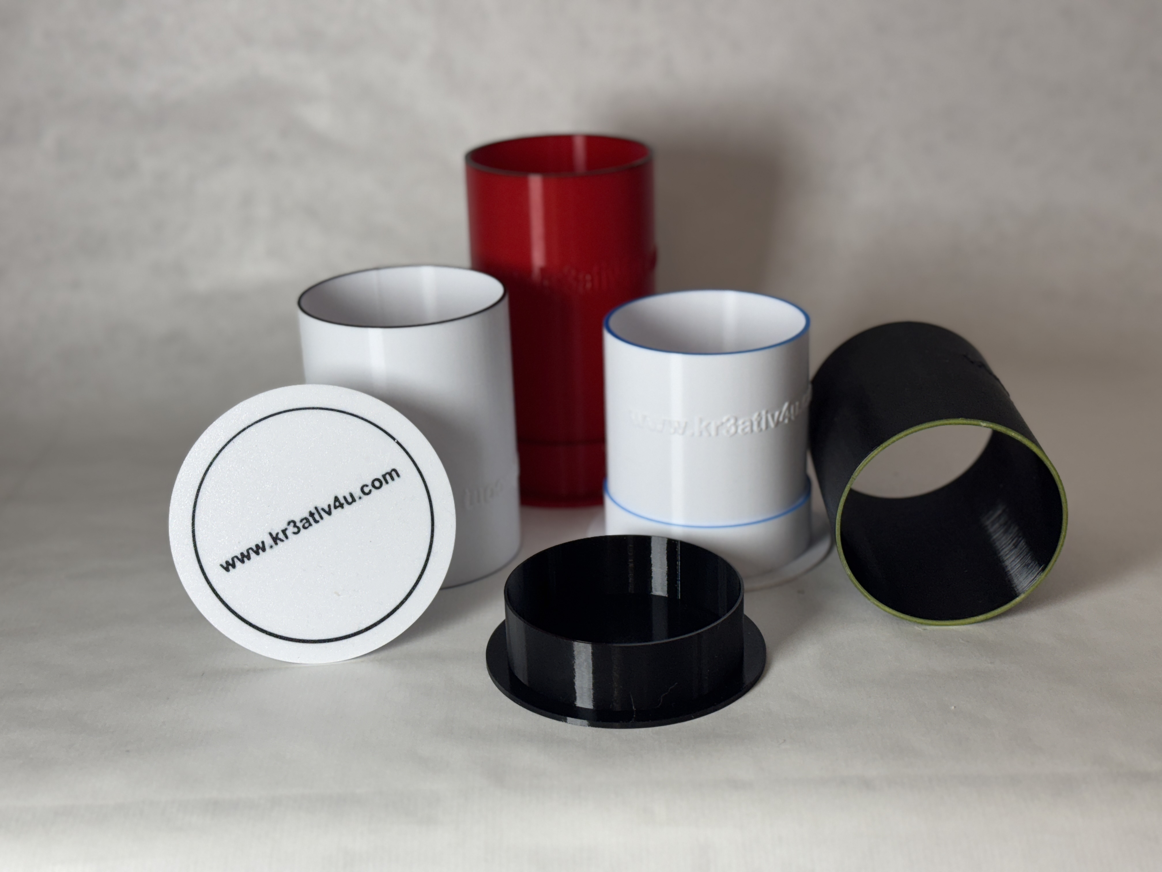 Behälter rund + oval für Seifenswirl, Pull-Through, Tool für Kaleidoskopseifen - 3 Größen!! Foto 2