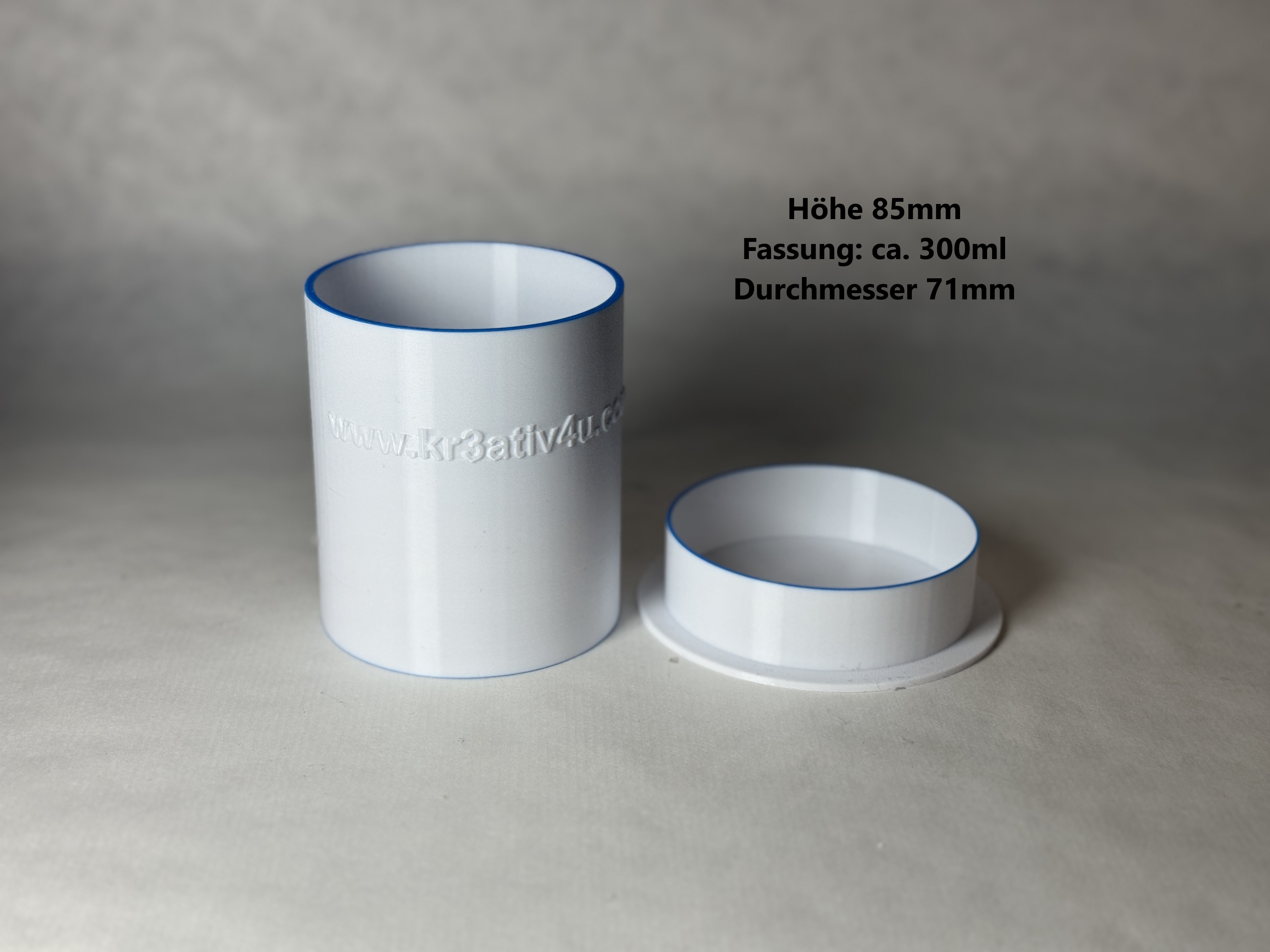 Behälter rund + oval für Seifenswirl, Pull-Through, Tool für Kaleidoskopseifen - 3 Größen!! Foto 3