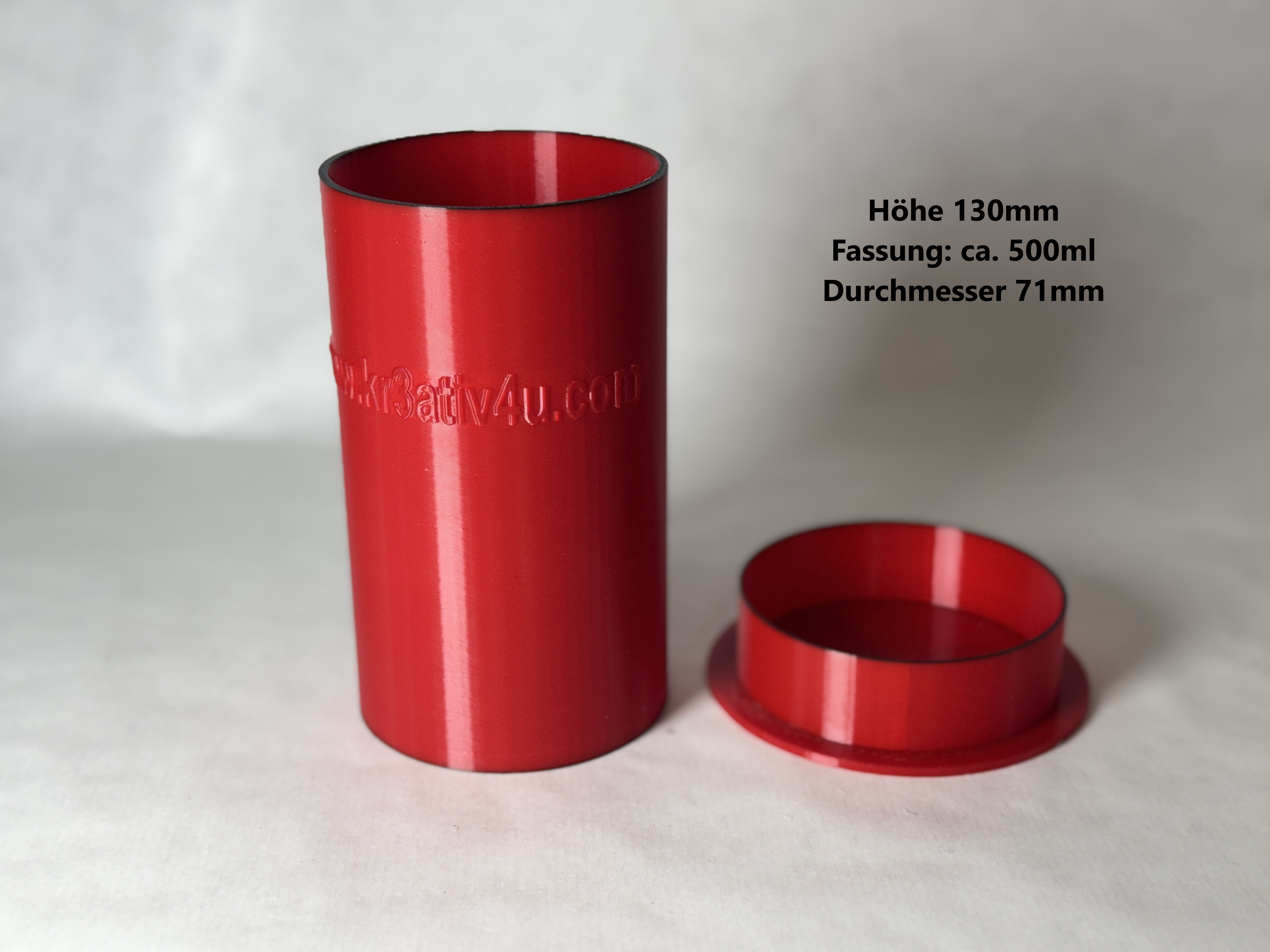 Behälter rund + oval für Seifenswirl, Pull-Through, Tool für Kaleidoskopseifen - 3 Größen!! Foto 5