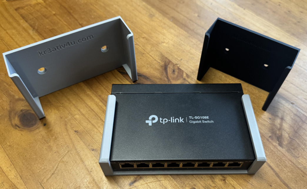 Halterungen (Wand, unter Tisch) für Switch, verschiedene Größe Foto 2